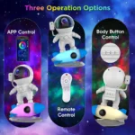 Rocket Ray – Smart Astronaut Galaxy Projector – 4K Star Light, 13 HD Films & LED Night Lamp - Image 3